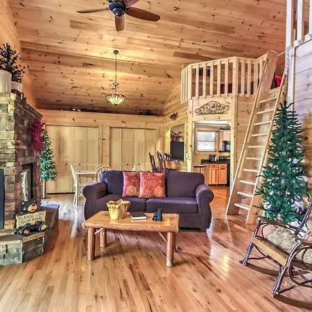 Private Sevierville Cabin With Mountain Views And Loft Esterno foto